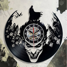 Load image into Gallery viewer, Batman CD Record Wall Clock LP Vinyl Hollow 3D Decorative Hanging Art Decor Clock Classic Exclusive Wall Clock Classic