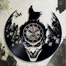 Load image into Gallery viewer, Batman CD Record Wall Clock LP Vinyl Hollow 3D Decorative Hanging Art Decor Clock Classic Exclusive Wall Clock Classic