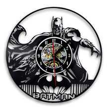 Load image into Gallery viewer, Batman CD Record Wall Clock LP Vinyl Hollow 3D Decorative Hanging Art Decor Clock Classic Exclusive Wall Clock Classic