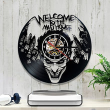Load image into Gallery viewer, Batman CD Record Wall Clock LP Vinyl Hollow 3D Decorative Hanging Art Decor Clock Classic Exclusive Wall Clock Classic