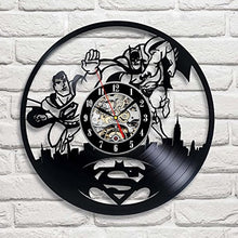 Load image into Gallery viewer, Batman CD Record Wall Clock LP Vinyl Hollow 3D Decorative Hanging Art Decor Clock Classic Exclusive Wall Clock Classic