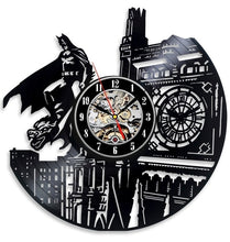 Load image into Gallery viewer, Batman CD Record Wall Clock LP Vinyl Hollow 3D Decorative Hanging Art Decor Clock Classic Exclusive Wall Clock Classic