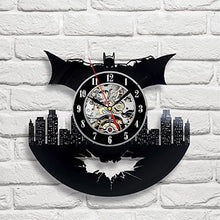 Load image into Gallery viewer, Batman CD Record Wall Clock LP Vinyl Hollow 3D Decorative Hanging Art Decor Clock Classic Exclusive Wall Clock Classic