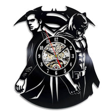 Load image into Gallery viewer, Batman CD Record Wall Clock LP Vinyl Hollow 3D Decorative Hanging Art Decor Clock Classic Exclusive Wall Clock Classic