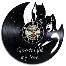 Load image into Gallery viewer, Batman CD Record Wall Clock LP Vinyl Hollow 3D Decorative Hanging Art Decor Clock Classic Exclusive Wall Clock Classic