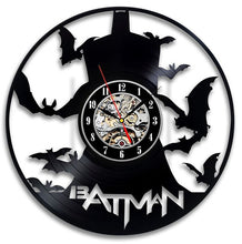 Load image into Gallery viewer, Batman CD Record Wall Clock LP Vinyl Hollow 3D Decorative Hanging Art Decor Clock Classic Exclusive Wall Clock Classic