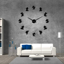 Load image into Gallery viewer, Mickey Design DIY Giant Wall Clock Cartoon Kid Room Wall Decor DIY Hanging Wall Watch Mirror Effect Frameless Comics Wall Clock