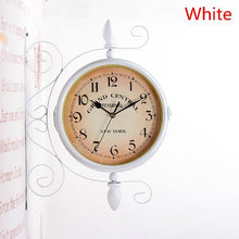 Load image into Gallery viewer, AsyPets Double-Side Wall Mount Clock with Mute Movement Home Office Hotel Decoration Gift -40