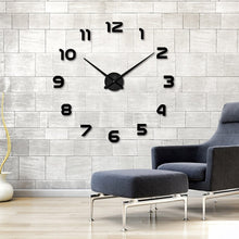 Load image into Gallery viewer, 2019  Free Shipping New Clock Watch Wall Clocks Horloge 3d Diy Acrylic Mirror Stickers Home Decoration Living Room Quartz Needle
