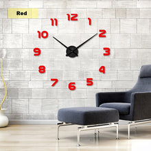 Load image into Gallery viewer, 2019  Free Shipping New Clock Watch Wall Clocks Horloge 3d Diy Acrylic Mirror Stickers Home Decoration Living Room Quartz Needle