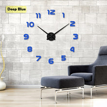 Load image into Gallery viewer, 2019  Free Shipping New Clock Watch Wall Clocks Horloge 3d Diy Acrylic Mirror Stickers Home Decoration Living Room Quartz Needle