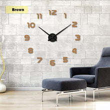 Load image into Gallery viewer, 2019  Free Shipping New Clock Watch Wall Clocks Horloge 3d Diy Acrylic Mirror Stickers Home Decoration Living Room Quartz Needle