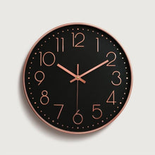 Load image into Gallery viewer, 2019 12 Inch Rose Gold Wall Clock Digital Scale Quartz Watch for Kids Rooms Bedroom Living Room Home Decoration