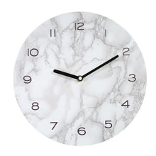 Load image into Gallery viewer, Marbled Effect Wall Clock Home Decoration Neat Precise Hanging Clock Timer 2018 Rounded Wall Clock Morden Design Easy to Install