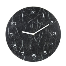 Load image into Gallery viewer, Marbled Effect Wall Clock Home Decoration Neat Precise Hanging Clock Timer 2018 Rounded Wall Clock Morden Design Easy to Install