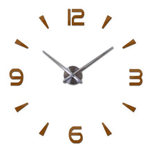 Load image into Gallery viewer, High-end atmosphere Corridor wall stickers home decoration mirror effect Brief style still life diy quartz wall clock