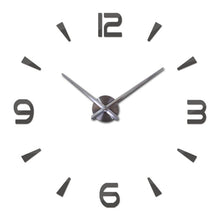 Load image into Gallery viewer, High-end atmosphere Corridor wall stickers home decoration mirror effect Brief style still life diy quartz wall clock