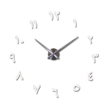 Load image into Gallery viewer, mirror effect Modern style still life diy digital Living room wall stickers home decoration quartz big watch wall clock