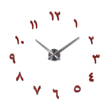 Load image into Gallery viewer, mirror effect Modern style still life diy digital Living room wall stickers home decoration quartz big watch wall clock