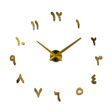 Load image into Gallery viewer, mirror effect Modern style still life diy digital Living room wall stickers home decoration quartz big watch wall clock