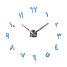 Load image into Gallery viewer, mirror effect Modern style still life diy digital Living room wall stickers home decoration quartz big watch wall clock