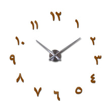 Load image into Gallery viewer, mirror effect Modern style still life diy digital Living room wall stickers home decoration quartz big watch wall clock