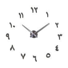 Load image into Gallery viewer, mirror effect Modern style still life diy digital Living room wall stickers home decoration quartz big watch wall clock