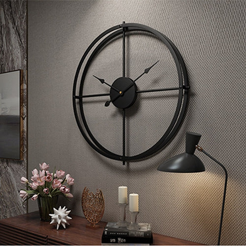 2019 Creative Wall Clock Modern Design For Home Office Decorative Hanging Living Room Classic Brief Metal Wall Watch