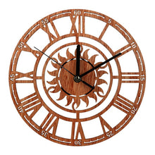 Load image into Gallery viewer, Hollow Tree Decoration Round Wooden Out Wall Clock Living Room Home Office Ornament Gift Wall Watch