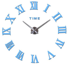 Load image into Gallery viewer, Modern style still life diy digital Balcony/Courtyard wall stickers home decoration mirror effect quartz big watch wall clock