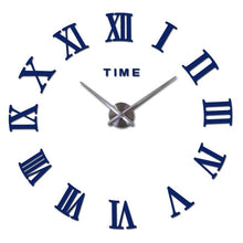 Load image into Gallery viewer, Modern style still life diy digital Balcony/Courtyard wall stickers home decoration mirror effect quartz big watch wall clock