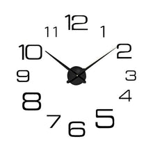 Load image into Gallery viewer, Wall Clocks Horloge 3d Diy Acrylic Mirror Stickers Home Decoration Living Room Quartz Needle Clock Home Decoration 8D25