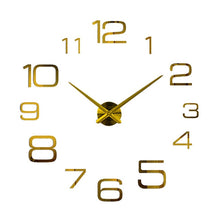 Load image into Gallery viewer, Wall Clocks Horloge 3d Diy Acrylic Mirror Stickers Home Decoration Living Room Quartz Needle Clock Home Decoration 8D25